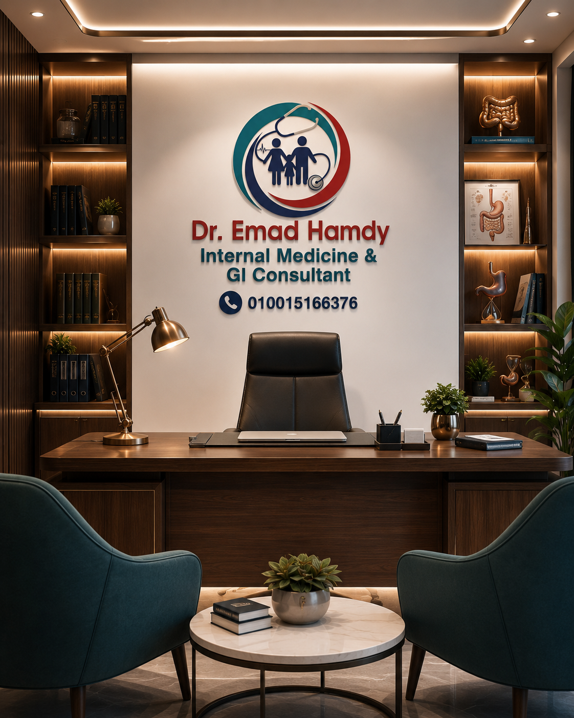 Modern consultation office with professional workspace